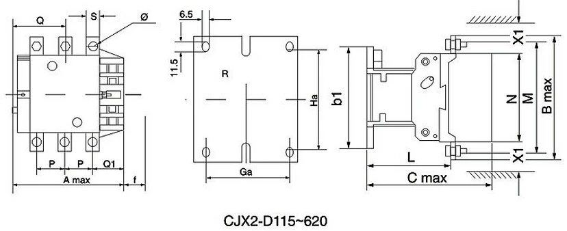 Схема подключения cjx2 12