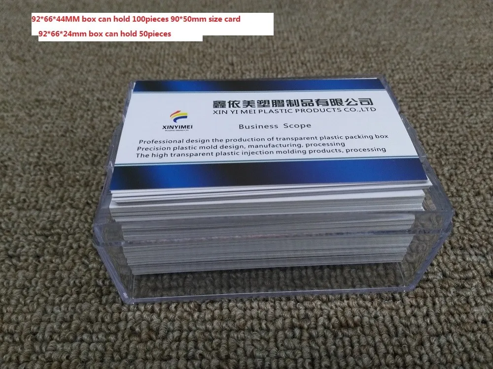 100pcs Business Card Storage Box Container Buy Business Card Plastic