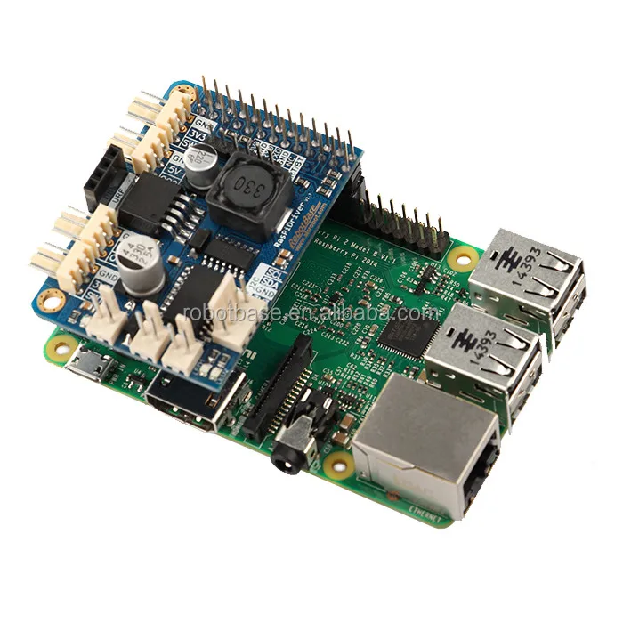 RB-01C073-Raspberry Pi DC Motor Driver Robot Board(5)