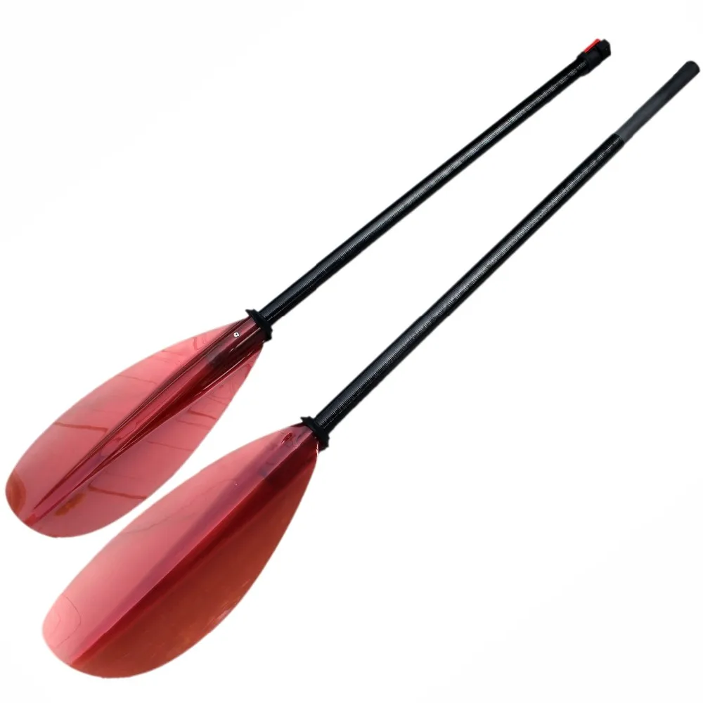 Lightweight Blue Transparent Fiberglass Blade Sea Kayak Touring Kayak