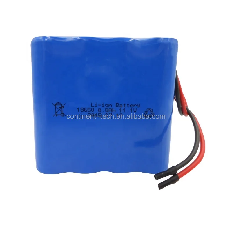 11.1v 8800mah Lithium Ion Rechargeable Battery Pack 18650-2200mah 3s4p ...