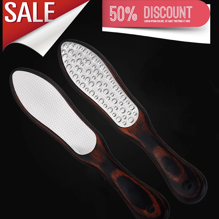 Professional Spa Quality Foot Rasp/callus Remover Double Sided Wood