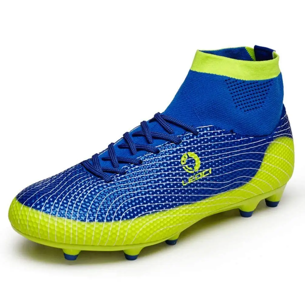LEODI Soccer Shoes for Artificial Turf Football Boots Boys Light Weight Kids Soccer Cleats