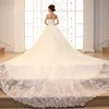 Custom Vestido De Noiva, off-shoulder A-line Wedding Dress Bridal Gown