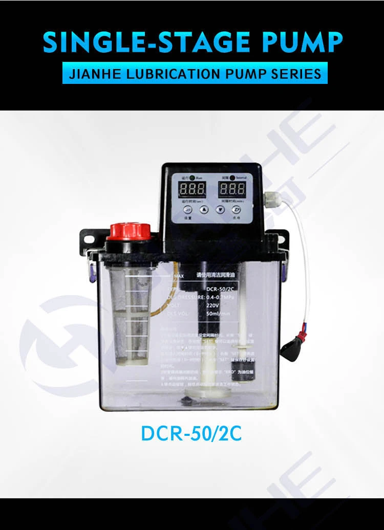 220V Automatic Electric Lubrication Pump Dual Digital Display Oiler Oiling Pump 