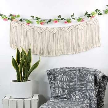 Dropshipping Curtain Fringe Garland Banner Shabby Bohemian Wall Decor Baby Nursery Art Macrame Wall Hanging Buy Baby Wall Decor 100 Natural Cotton