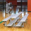 Gym three rows custom retractable bleacher dimensions