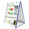 Folding Kids Learning Drawing Tool Desk Stand Table Magnetic Whiteboard Easel with Three Magnetic Markers