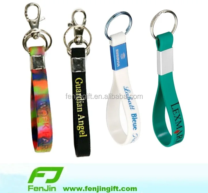 Custom Silicone Loop Strap Keychain Buy Silicone Loop Keychain