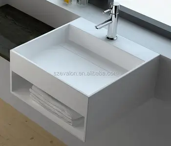 Factory Price Corians Solid Surface Wash Basin With Cupc Acrylic