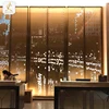 hotel hall interior decoration lobby wall design stainless steel background 3d panel wall metal feature art deco wall panels