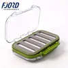 FJORD Clear Plastic Double Side Waterproof Foam Slit Insert Mini Light Fly Fishing Hook Box
