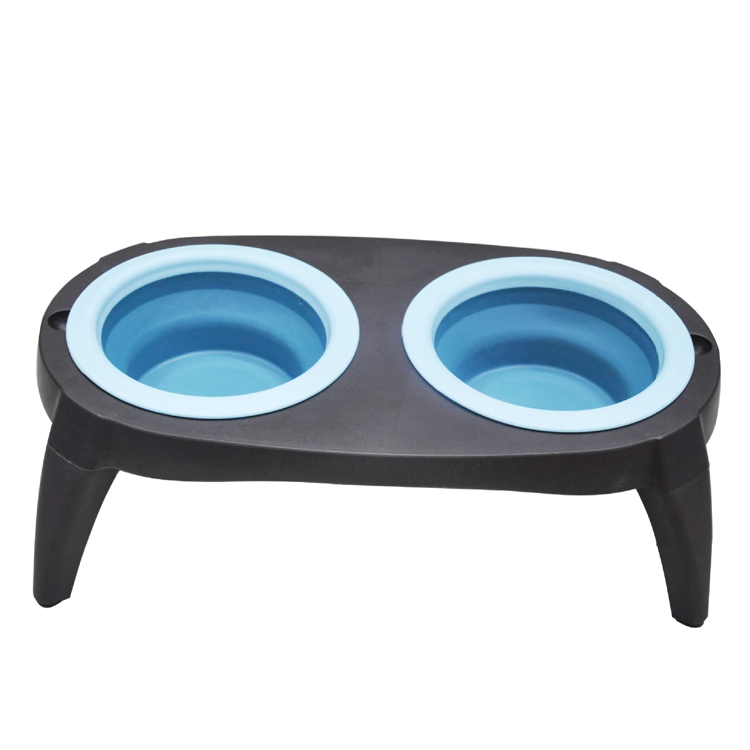 Collapsible Elevated Pet Double Bowl Dog Travel Bowl Buy Outdoor Dog