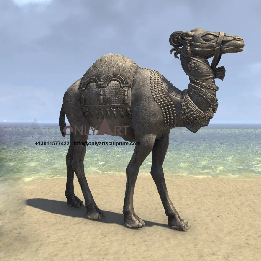 metal camel statue