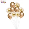 10PCS Rose Gold Latex Sliver Chrome Balloons Birthday Party Decorations Kids Metallic Balloon KK118