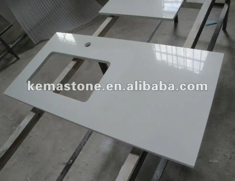 Pre Cut Absolute White Quartz Countertop Slabs Buy Quartz