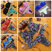 Bikini Set Hot! 2016 Swimwear Brazilian Beach Swimsuit Womens Low Waist Bathsuit for Ladies High Quality Push Up Beachsuit XSY