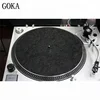 wholesales customizable turntable player vinyl records wool slipmat