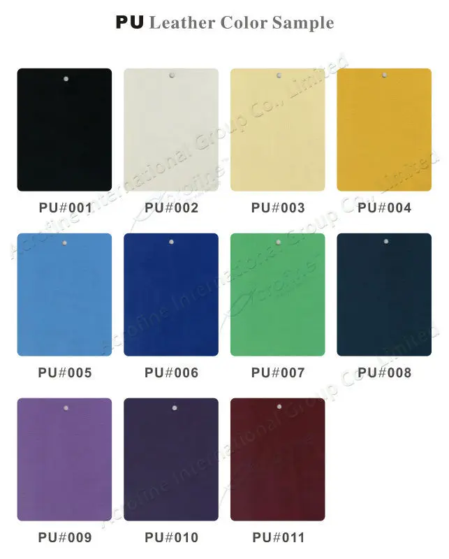 PU leather color sample