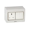 SAIPWELL/SAIP English Style Double control 250V/13A IP55 2 Positions Waterproof Switch Socket