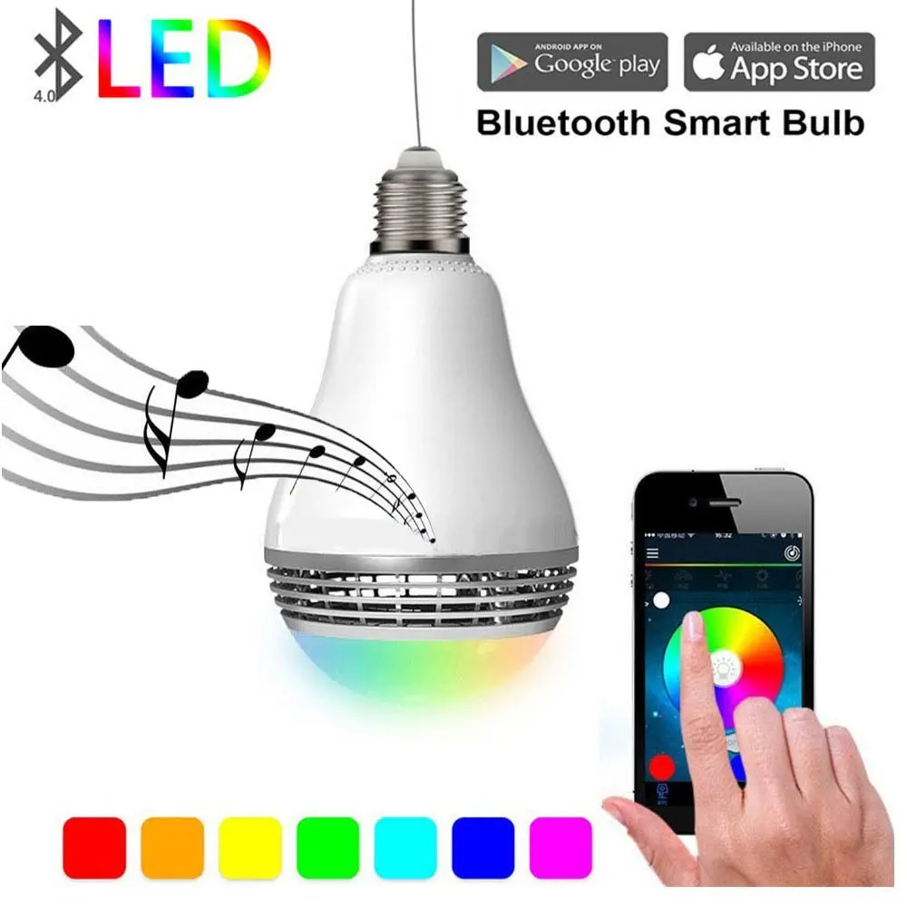 Musical Free App Bluetooth Bulb 2018 New Design Wifi Controlled Led