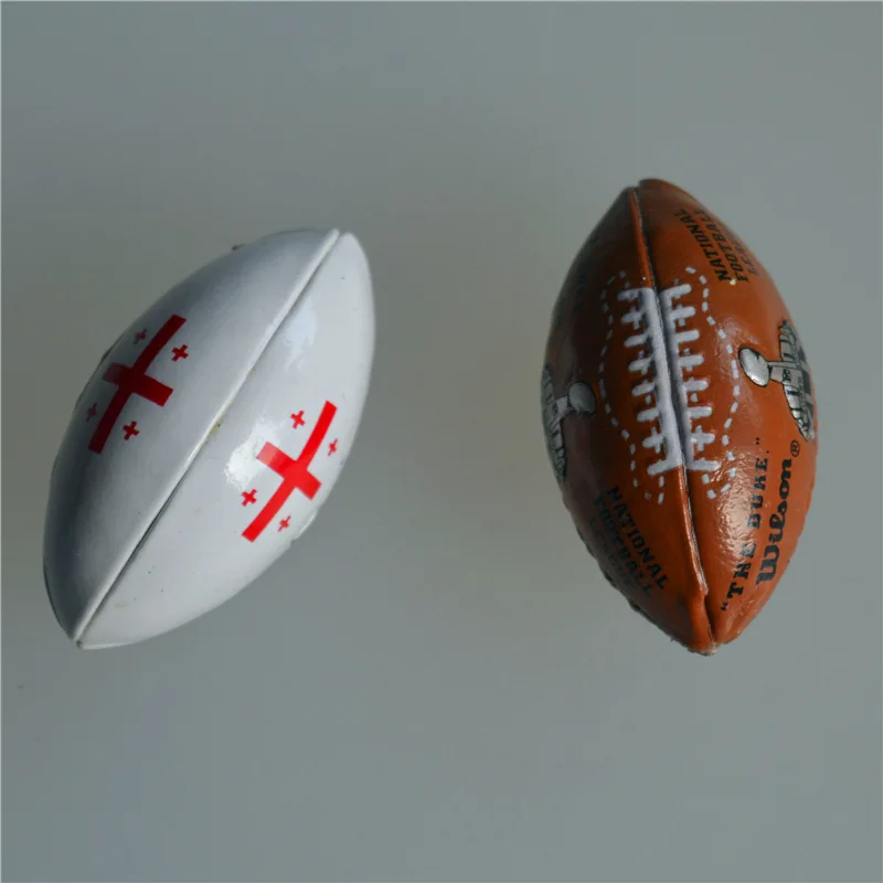Pu Rugby Key Chain Pu Foam Football Keychain Rugby Stress Ball Key Ring