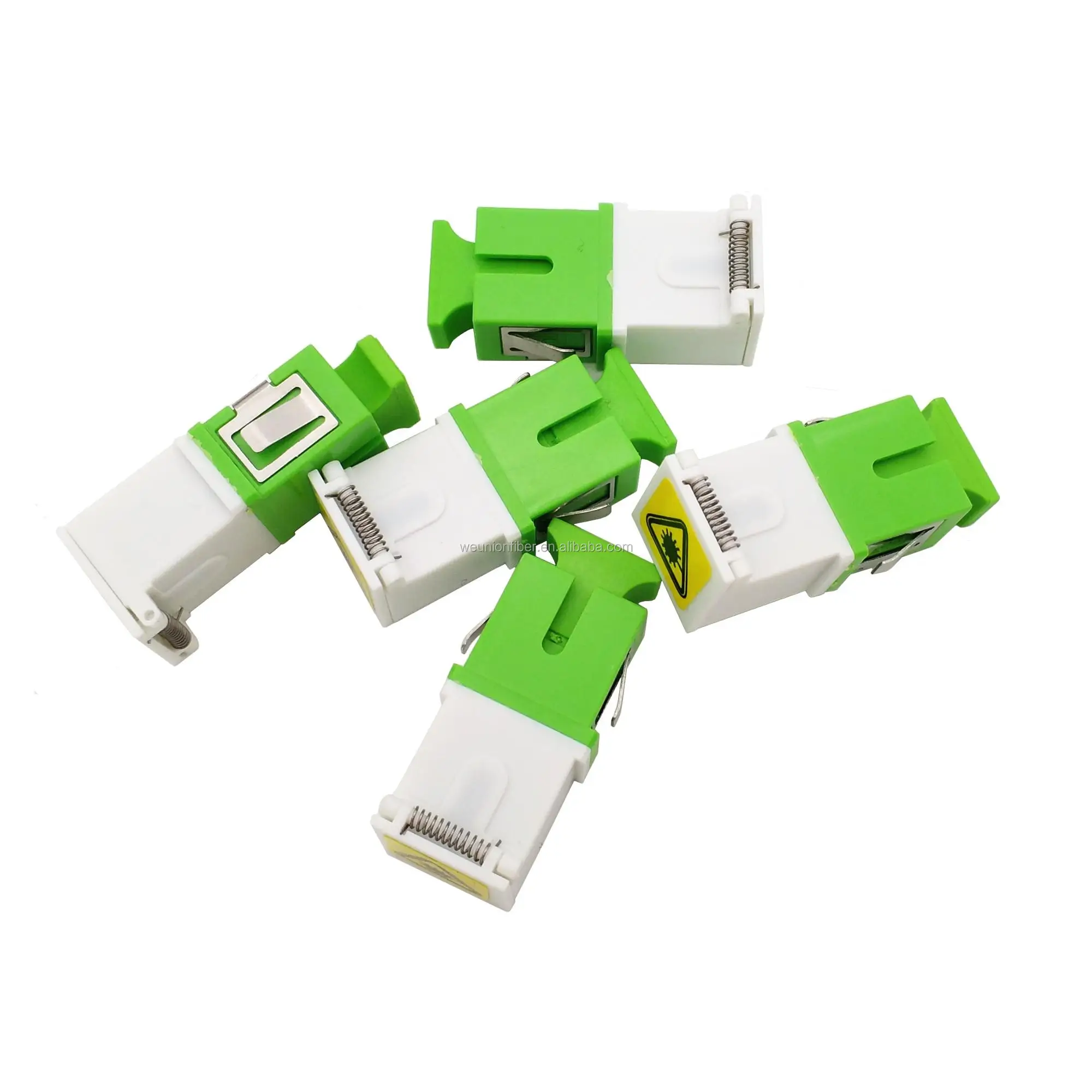 Sc Apc Dust Cap Optic Fiber Adapter Single Mode Simplex Fiber Optic