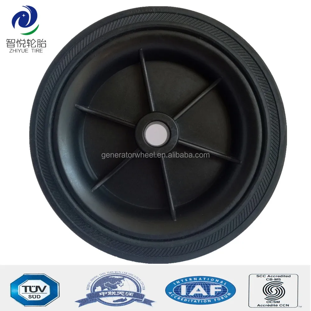 5 Inch Small Solid Rubber Wheels For Shopping Cart,Trolley,Garden Cart
