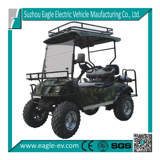 4 koltuklar elektrikli 48v avcılık golf arabası, atv, 4 koltuk katlanabilir koltuk, eg2020asz