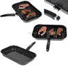 ENAMEL BBQ CAMPING OVEN COOKING GRILL PAN HANDLE WIRE MESH RACK
