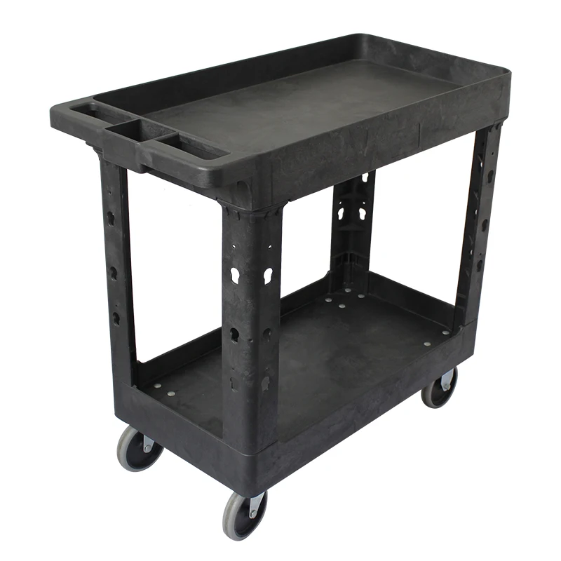 Storage Tool Cart 2 Tray Plastic Cart With Handle - Buy Service Cart ...