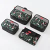 4 Piece Small, Medium, Large, and Slim Floral Superior Travel Organizer Bag Sets