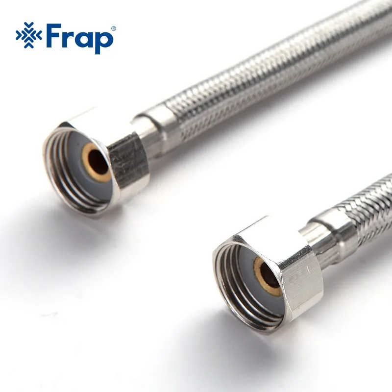 Frap G1/2g1/2 40cm Water Hose Stainless Steel Flexible Hot And Cold