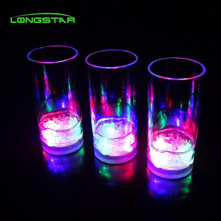 Led Glow Cups Wholesale Promotional Gift Water Control Or Switch Control Flashing Juice Led Cup