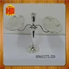 royal gold 2 tiers nuts dishes with candle holder / tableware / wedding decoration