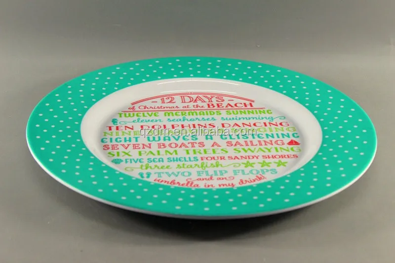 35cm Round Melamine Serving Plate Food Safe