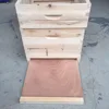 double 17 frames bee hive with full fir wood with lowest price popular beekeeping beehives selling to all over the world