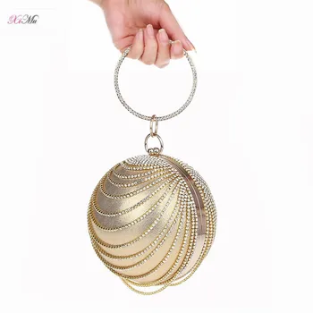 gold round clutch