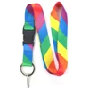 Hot Selling Cheap Rainbow Colored phone id cards lanyard adjustable
