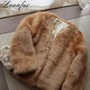 2018 Hot Sale artificial faux fur coats fake fox fur coat Fake Fur Jacket