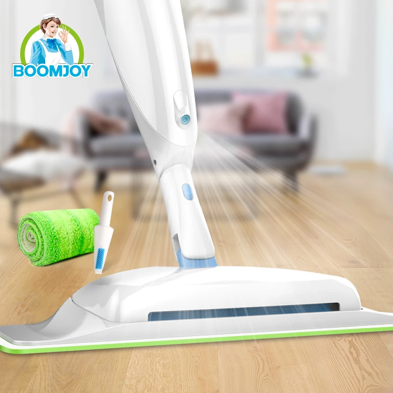 Boomjoy High Quality Microfiber Spray Mop Hands Free Squeeze Magic ...