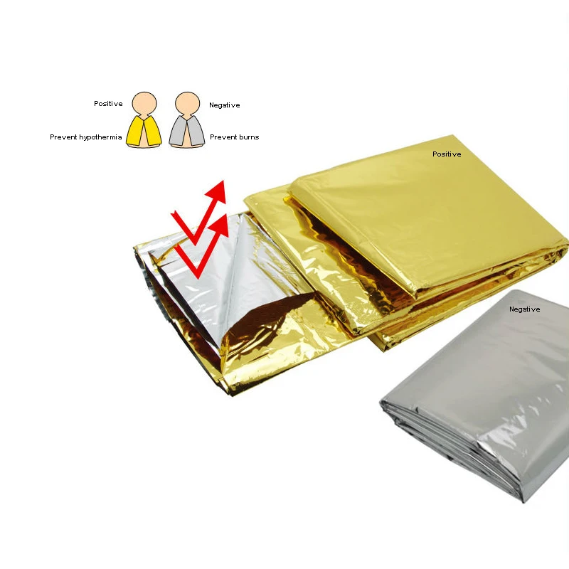 Details about   1-5x Thermal Thermo Rescue Foil Survival Space Blanket ON First Aid Emergency