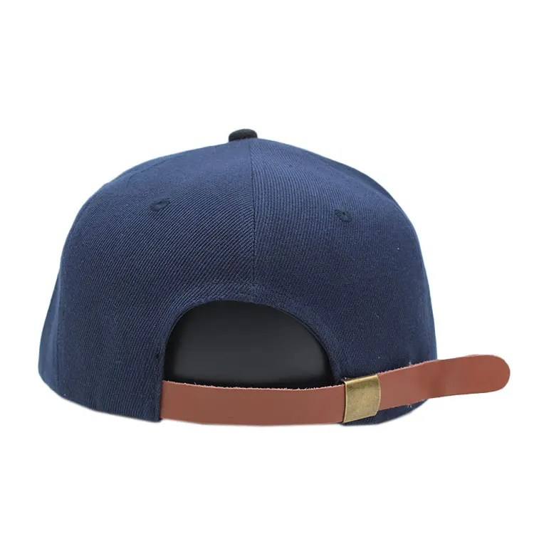 Custom 5 Panel Leather Patch Snapback Blank Strap Back Hats Buy