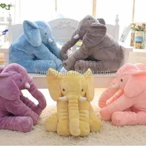 Hi Ce Hottest Baby Elephant Animal Shaped Body Plush Pillow For Kids