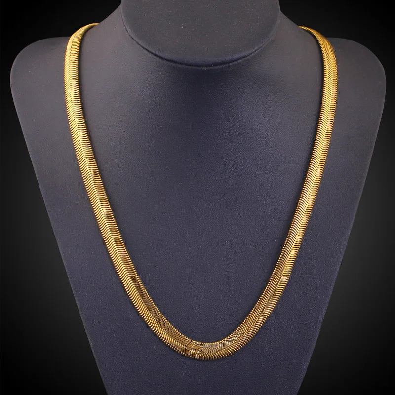 Wholesale 6mm Gold Chain Necklace Men 