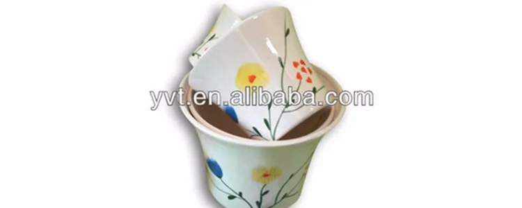 small ceramic flower pots