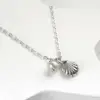 Inspire jewelry 2018 new fashion personalised Good Luck plating gold Silver Shell + Pearl Charm Necklace engrave name necklace