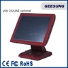 Cheap touch screen pos system with VFD display for restaurant