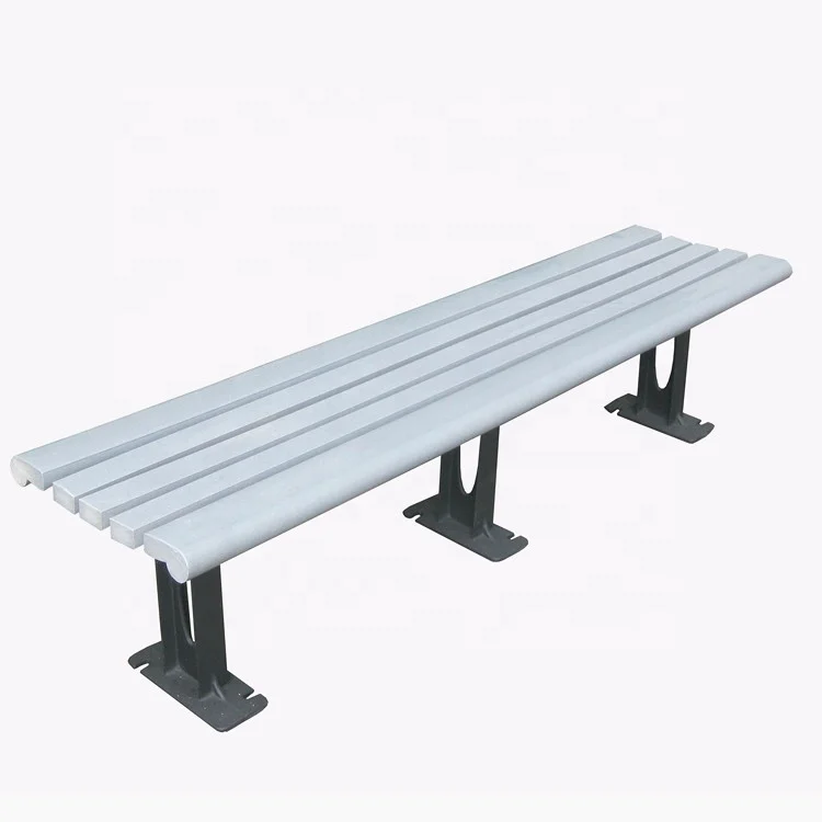 Outdoor Bench Wood With Open Seat Park Bench Without Backrest With