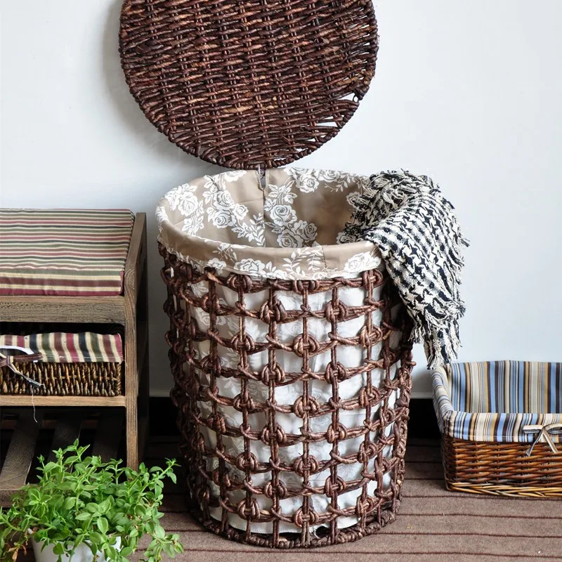 Laundry Basket Laundry Bucket Woven Storage Basket/ Laundry Basekt With